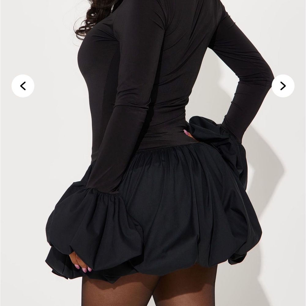BUBBLE SLEEVE DRESS